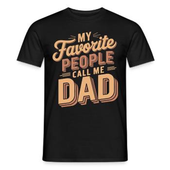 Geschenke Zum Vatertag Für Papa - Männer T-Shirt - Schwarz - Vorne - AI Model Male 178 light (178cm)