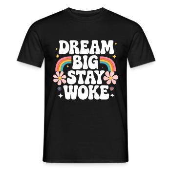 Réveillé - T-shirt homme - noir - Devant - AI Model Male 178 light (178cm)