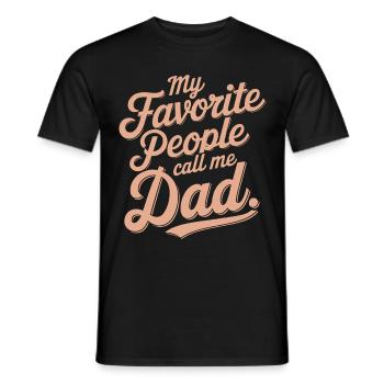 Geschenke Zum Vatertag Für Papa - Männer T-Shirt - Schwarz - Vorne - AI Model Male 178 light (178cm)