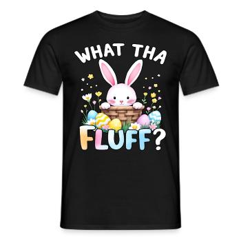 What tha Fluff? - Men's T-Shirt - black - Front - AI Model Male 178 light (178cm)