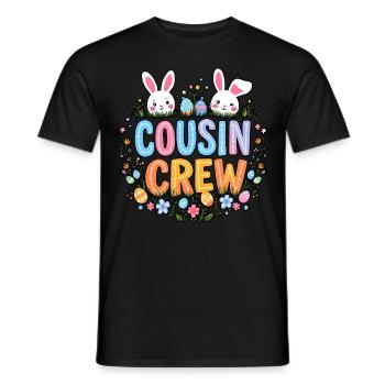 Cousin Crew - Men's T-Shirt - black - Front - AI Model Male 178 light (178cm)