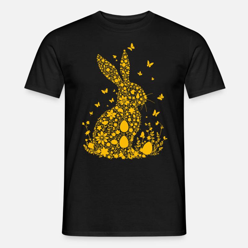 Osterhase - Männer T-Shirt - Schwarz
