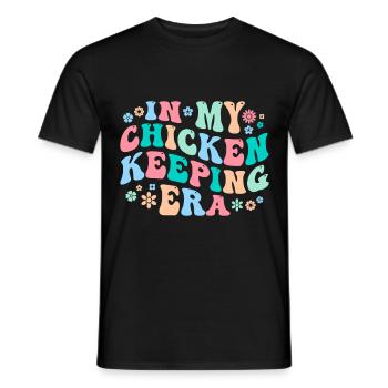 Chicken Chickens - Men's T-Shirt - black - Front - AI Model Male 178 light (178cm)