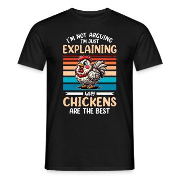 Poulets Poulets - T-shirt homme - noir - Devant - AI Model Male 178 light (178cm)