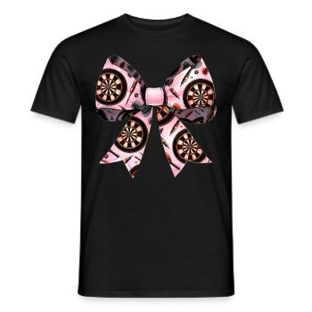 Coquette arc fléchettes joueur jeu de fléchettes motif - T-shirt homme - noir - Devant - AI Model Male 178 light (178cm)