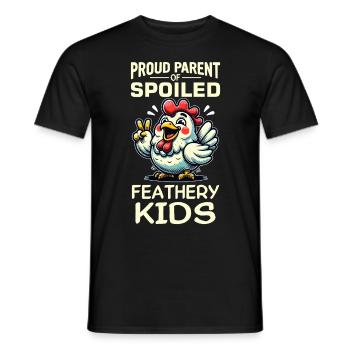 Poulets Poulets - T-shirt homme - noir - Devant - AI Model Male 178 light (178cm)