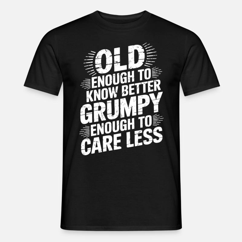 Grumpy Old Man Grumpy - Men's T-shirt - black