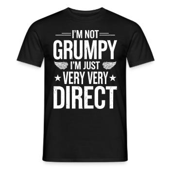 Grumpy Old Man Grumpy - Men's T-Shirt - black - Front - AI Model Male 178 light (178cm)