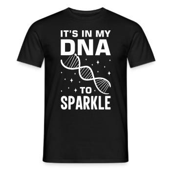 Test ADN génétique Crispr Microbiology - T-shirt homme - noir - Devant - AI Model Male 178 light (178cm)
