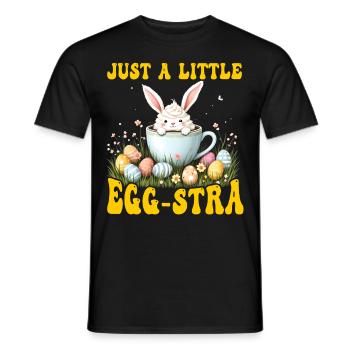 Just a little Egg-stra - Men's T-Shirt - black - Front - AI Model Male 178 light (178cm)