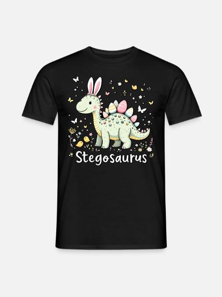 Stegosaurus - Men's T-Shirt - black