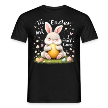 It's Easter and I don't care - Men's T-Shirt - black - Front - AI Model Male 178 light (178cm)