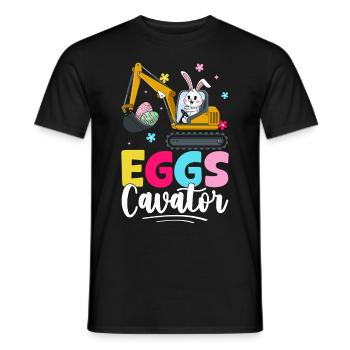 Eggs Cavator - Men's T-Shirt - black - Front - AI Model Male 178 light (178cm)