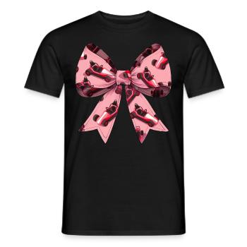 Coquette Bow Go Kart Racer Kart Mothers Day - Männer T-Shirt - Schwarz - Vorne - AI Model Male 178 light (178cm)