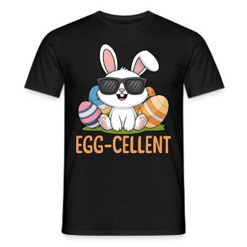 Egg Cellent - Men's T-Shirt - black - Front - AI Model Male 178 light (178cm)