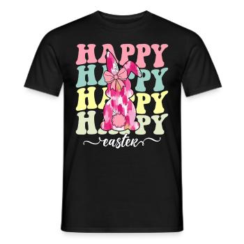 Happy Easter - Men's T-Shirt - black - Front - AI Model Male 178 light (178cm)