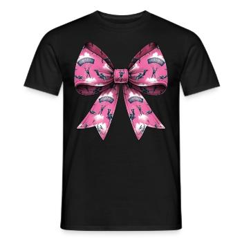 Coquette Bow Parachutisme - T-shirt homme - noir - Devant - AI Model Male 178 light (178cm)
