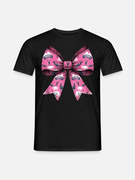 Coquette Bow Skydiving - Men's T-Shirt - black
