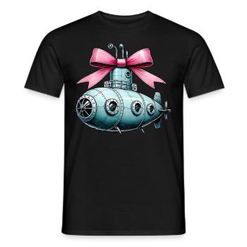 Coquette Bow Sous-marin Fête des Mères Pink Bow Mom - T-shirt homme - noir - Devant - AI Model Male 178 light (178cm)
