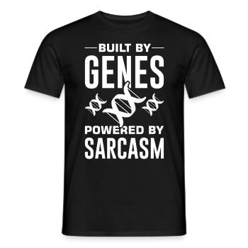 Test ADN génétique Crispr Microbiology - T-shirt homme - noir - Devant - AI Model Male 178 light (178cm)