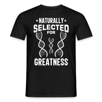Test ADN génétique Crispr Microbiology - T-shirt homme - noir - Devant - AI Model Male 178 light (178cm)