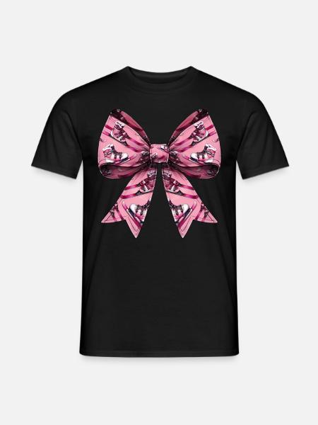 Coquette Bow Skiing Ski Mom Mothers Day Muster - Mænd T-shirt - sort