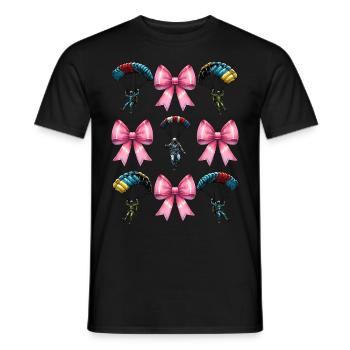 Coquette Bow Parachutisme - T-shirt homme - noir - Devant - AI Model Male 178 light (178cm)
