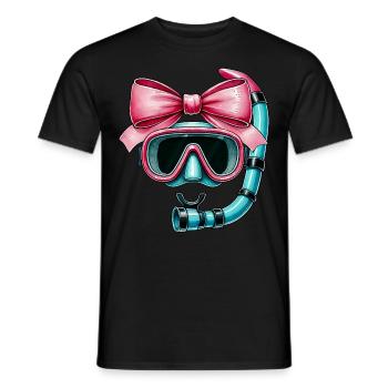 Coquette Bow Schnorcheln Schnorchel Mütter Tag - Männer T-Shirt - Schwarz - Vorne - AI Model Male 178 light (178cm)