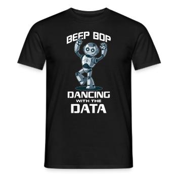 Ai Robotique Geek Tech Humour Robot - T-shirt homme - noir - Devant - AI Model Male 178 light (178cm)
