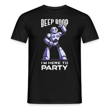 Ai Robotique Geek Tech Humour Robot - T-shirt homme - noir - Devant - AI Model Male 178 light (178cm)