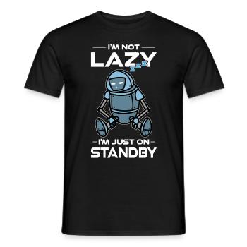 Ai Robotique Geek Tech Humour Robot - T-shirt homme - noir - Devant - AI Model Male 178 light (178cm)