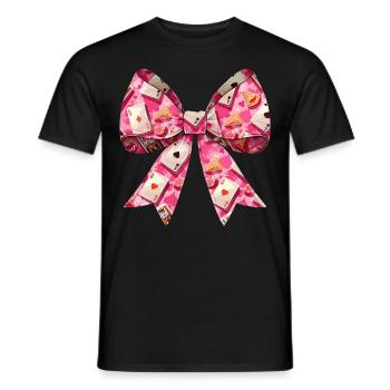Coquette Bow Poker Muttertag Casino-Spieler - Männer T-Shirt - Schwarz - Vorne - AI Model Male 178 light (178cm)