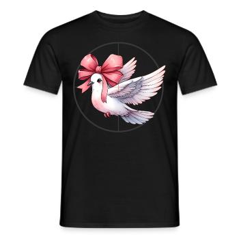 Coquette Bogen Taubenjagd Jäger rosa Schleife Mom - Männer T-Shirt - Schwarz - Vorne - AI Model Male 178 light (178cm)