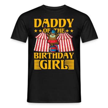 Daddy of the Birthday Girl - Men's T-Shirt - black - Front - AI Model Male 178 light (178cm)