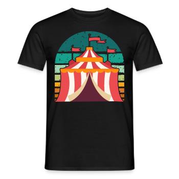 Cirque - T-shirt homme - noir - Devant - AI Model Male 178 light (178cm)