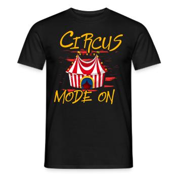 Mode cirque activé - T-shirt homme - noir - Devant - AI Model Male 178 light (178cm)