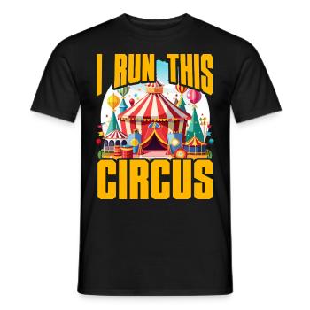 Je dirige ce cirque - T-shirt homme - noir - Devant - AI Model Male 178 light (178cm)