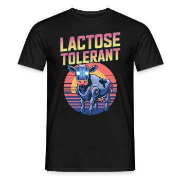 Milchkuh Laktosetolerant - Männer T-Shirt - Schwarz - Vorne - AI Model Male 178 light (178cm)