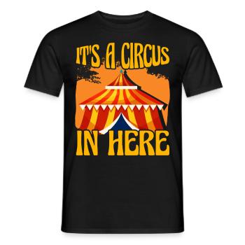 C’est un cirque ici - T-shirt homme - noir - Devant - AI Model Male 178 light (178cm)