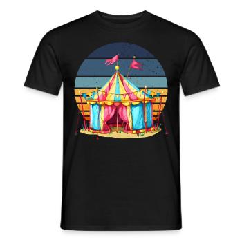 Cirque - T-shirt homme - noir - Devant - AI Model Male 178 light (178cm)