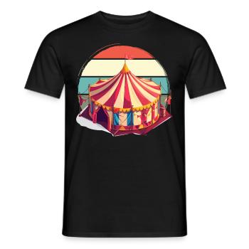 cirque - T-shirt homme - noir - Devant - AI Model Male 178 light (178cm)