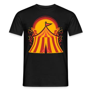 Cirque - T-shirt homme - noir - Devant - AI Model Male 178 light (178cm)