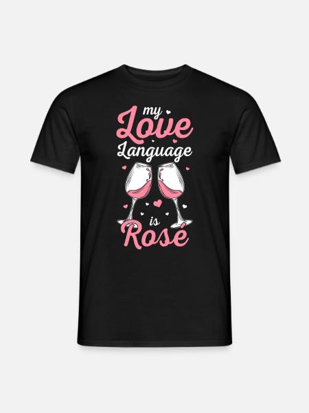 Wine Rosé - Men's T-Shirt - black