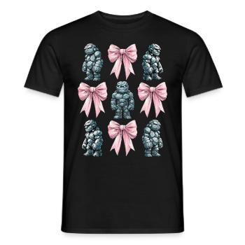 Coquettish Bow Golem Jewish Folklore Jew Mom - Men's T-Shirt - black - Front - AI Model Male 178 light (178cm)
