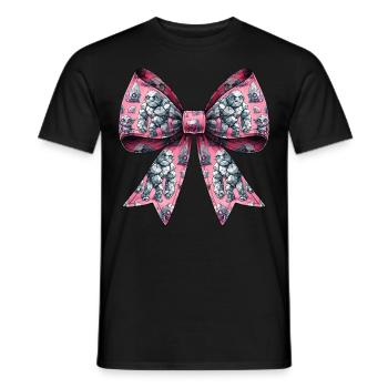 Coquette Bow Golem Pattern Jewish Folklore Jew - Men's T-Shirt - black - Front - AI Model Male 178 light (178cm)