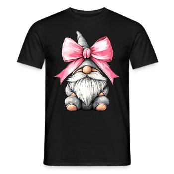 Coquette Bogen Gnom St. Patricks Day Kobold - Männer T-Shirt - Schwarz - Vorne - AI Model Male 178 light (178cm)