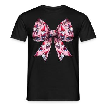 Coquette Bogen Gnom St. Patricks Day Kobold - Männer T-Shirt - Schwarz - Vorne - AI Model Male 178 light (178cm)