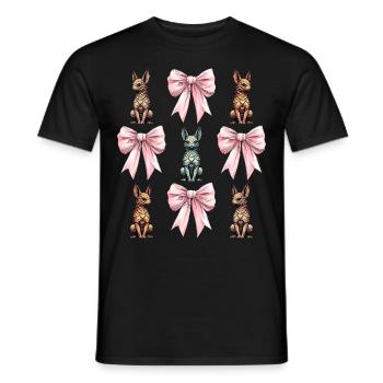 Coquette Bow El Chupacabra Kryptide Kryptozoologie - Männer T-Shirt - Schwarz - Vorne - AI Model Male 178 light (178cm)