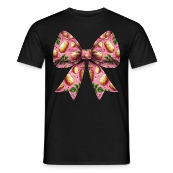 Coquette Bow Potato Potatoes Girl Mom Mothers - Men's T-Shirt - black - Front - AI Model Male 178 light (178cm)