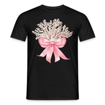 Coquette Arc Récif de Corail Mer Océan Fille - T-shirt homme - noir - Devant - AI Model Male 178 light (178cm)